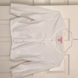 White cotton sweater by lily pulitzer